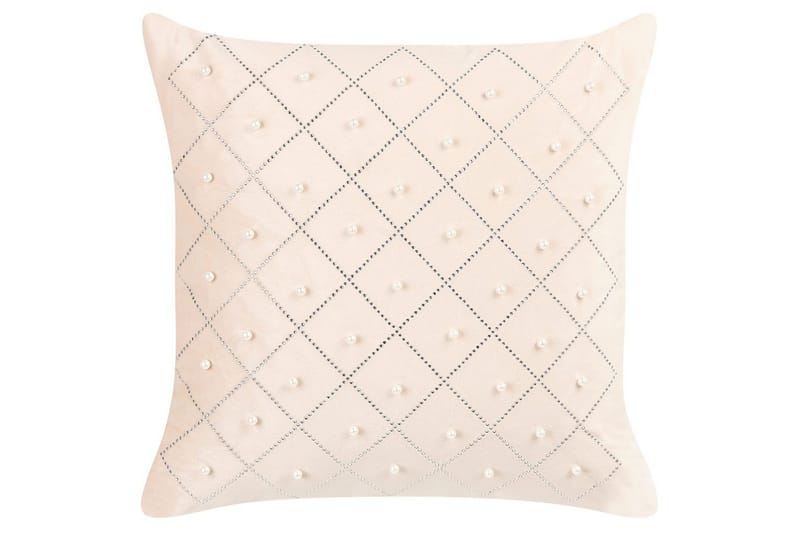 Prydnadskuddar Yarrow set om 2 Beige/Silver - Beige/Silver - Utemöbler & utemiljö - Dynor - Utomhuskuddar