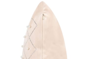 Prydnadskuddar Yarrow set om 2 Beige/Silver - Beige/Silver - Utemöbler & utemiljö - Dynor - Utomhuskuddar