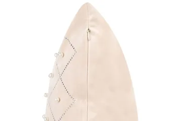 Prydnadskuddar Yarrow set om 2 Beige/Silver - Beige/Silver - Utemöbler & utemiljö - Dynor - Utomhuskuddar