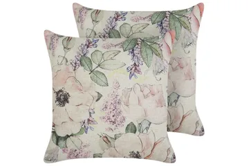 Prydnadskuddar Zahriye set om 2 Violett/flerfärgad - Violett/flerfärgad - Utemöbler & utemiljö - Dynor - Utomhuskuddar