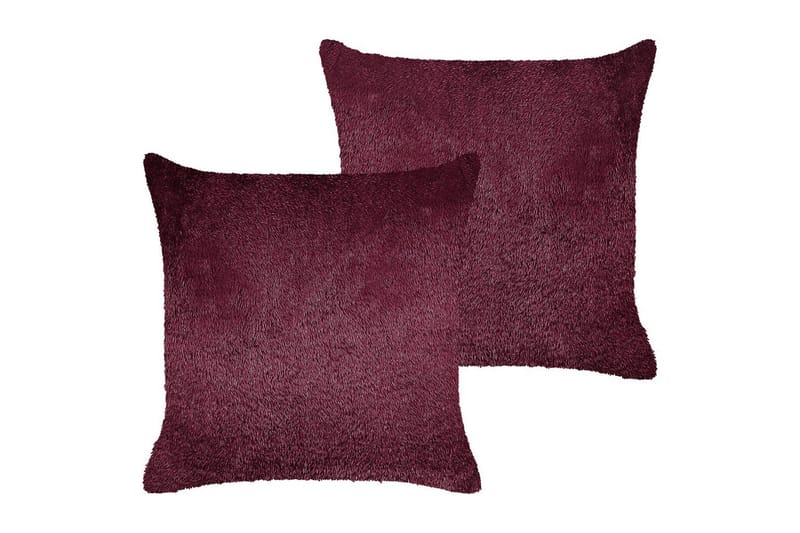 Prydnadskuddar Pilea set om 2 Röd, Röd