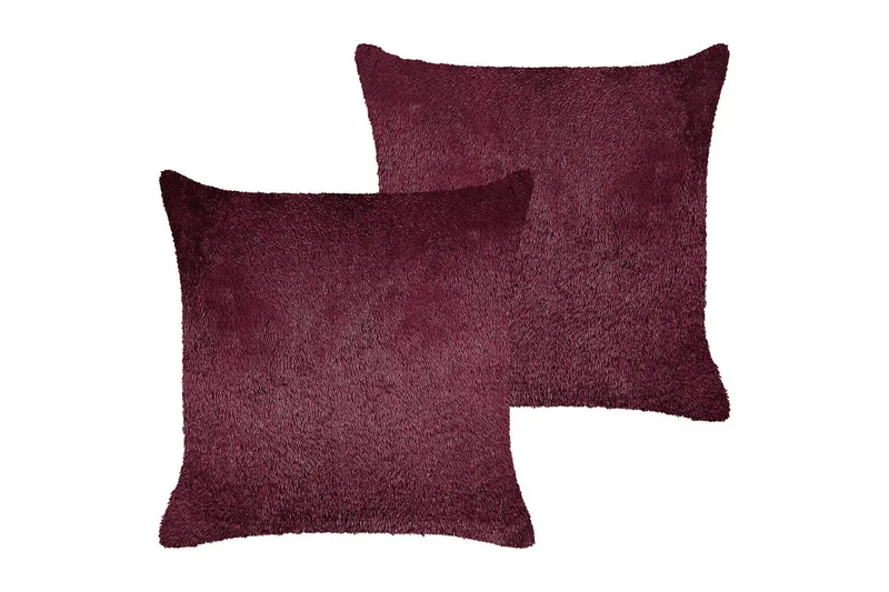 Prydnadskuddar Pilea set om 2 Röd, Röd