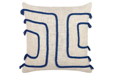 Prydnadskuddar Pleione set om 2 Beige/blå - Beige/blå - Utemöbler & utemiljö - Dynor - Utomhuskuddar