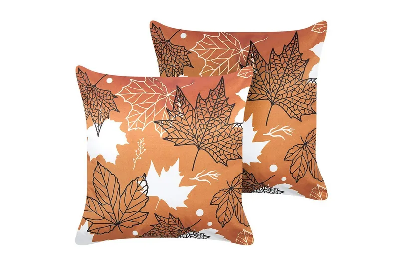 Prydnadskuddar Poinsettia set om 2