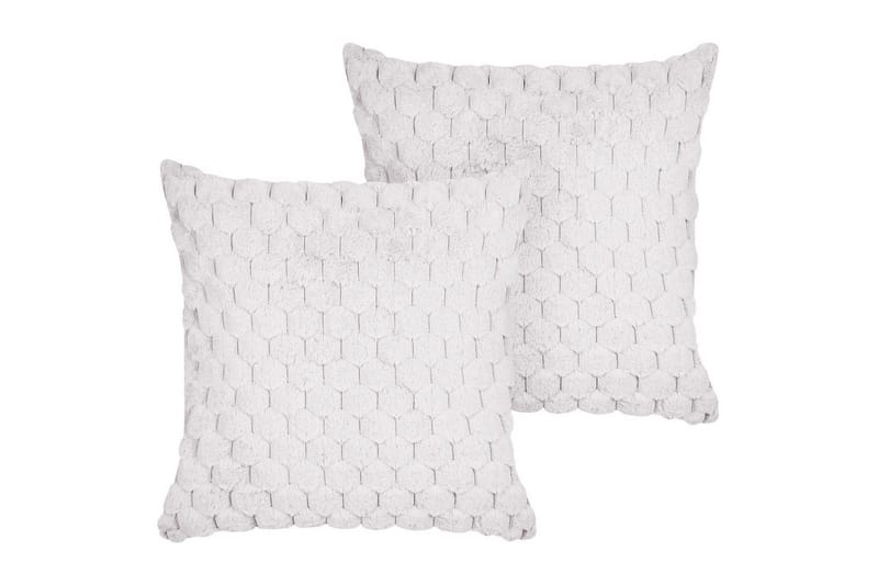 Prydnadskuddar Purslane set om 2 Vit, Vit