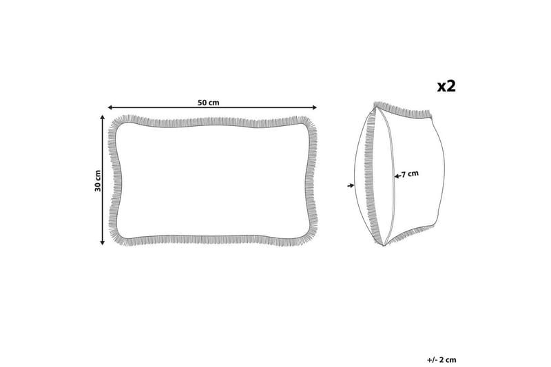 Prydnadskuddar Pothos set om 2 Rektangulär - Rektangulär - Utemöbler & utemiljö - Dynor - Utomhuskuddar