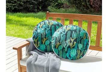 Ruffano Utomhuskudde 40 cm Rund - Grön/Blå - Utemöbler & utemiljö - Dynor - Utomhuskuddar