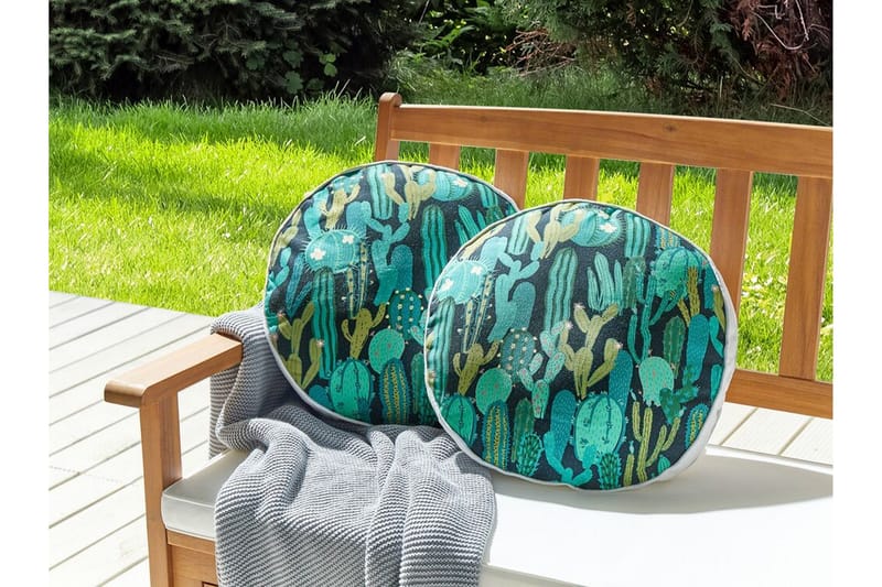 Ruffano Utomhuskudde 40 cm Rund - Grön/Blå - Utemöbler & utemiljö - Dynor - Utomhuskuddar