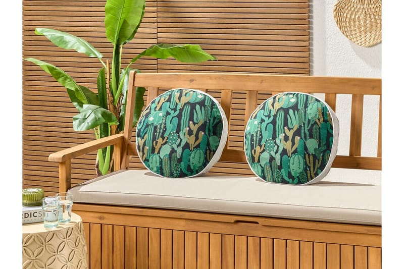 Ruffano Utomhuskudde 40 cm Rund - Grön/Blå - Utemöbler & utemiljö - Dynor - Utomhuskuddar