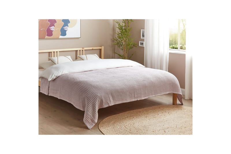 Sängöverkast Chagyl Rosa, 200x220 cm - Rosa, 200x220 cm - Utemöbler & utemiljö - Dynor - Soffdyna & bänkdyna utemöbler