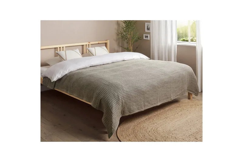 Sängöverkast Chagyl Taupe, 200x220 cm - Taupe, 200x220 cm - Textil & mattor - Sängkläder - Överkast - Överkast dubbelsäng