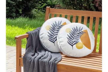 Saguenay Utomhuskudde 40 cm Rund - Vit/Svart/Orange/Gul - Utemöbler & utemiljö - Dynor - Utomhuskuddar