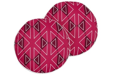 Santa Rosa Utomhuskudde 40 cm Rund - Rosa/Vit - Utemöbler & utemiljö - Dynor - Utomhuskuddar