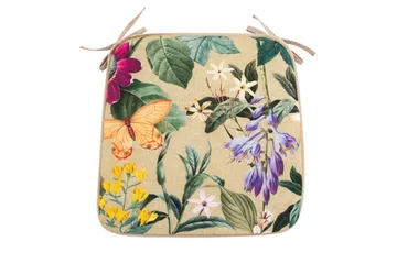 Amazonia Sittdyna 39x39 cm Beige Blommig - Utemöbler & utemiljö - Dynor - Sittdyna & ryggdyna utemöbler