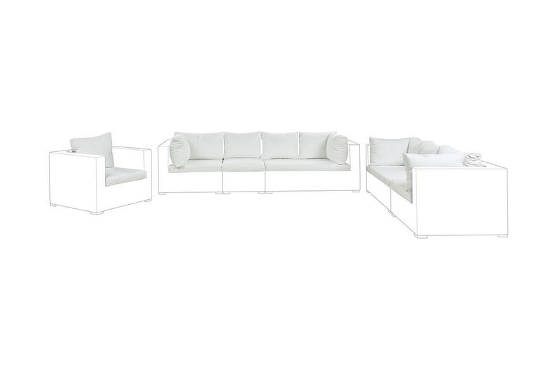 Dynfodral Melantha 75x120 cm - Krämvit - Utemöbler & utemiljö - Dynor - Sittdyna & ryggdyna utemöbler