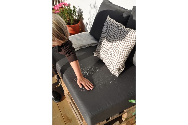 Sittdyna Royal Palle 120x80 cm Vattenavvisande Svart - Fritab - Utemöbler & utemiljö - Dynor - Sittdyna & ryggdyna utemöbler