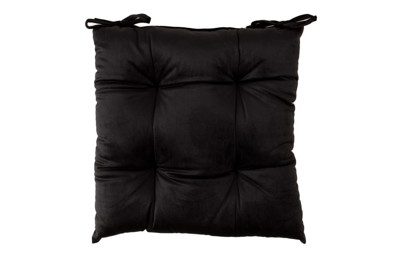 Sittdyna Velvet 40x40 cm Svart - Utemöbler & utemiljö - Dynor - Sittdyna & ryggdyna utemöbler