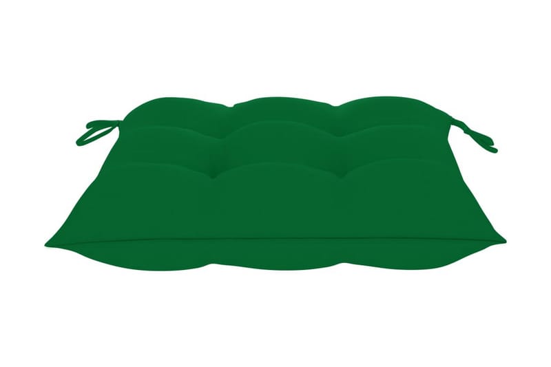 Stolsdynor 2 st grön 50x50x7 cm tyg - Grön - Sittdyna & ryggdyna utemöbler