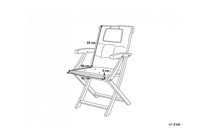 Wilhelmina Dyna till Trädgårdsstol 8-pack - Röd - Utemöbler & utemiljö - Dynor - Sittdyna & ryggdyna utemöbler