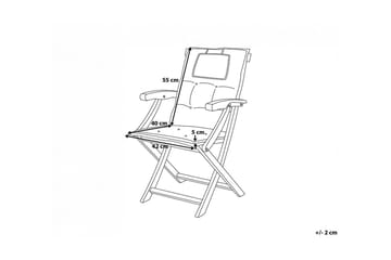 Wilhelmina Dyna till Trädgårdsstol 8-pack - Röd - Utemöbler & utemiljö - Dynor - Sittdyna & ryggdyna utemöbler