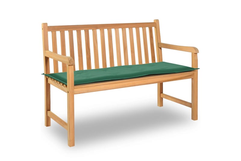 Bänkdyna för trädgården 120x50x3 cm grön - Soffdyna & bänkdyna utemöbler