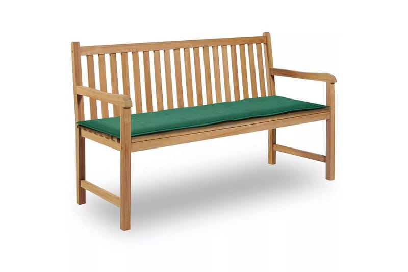 Bänkdyna för trädgården 150x50x3 cm grön - Soffdyna & bänkdyna utemöbler