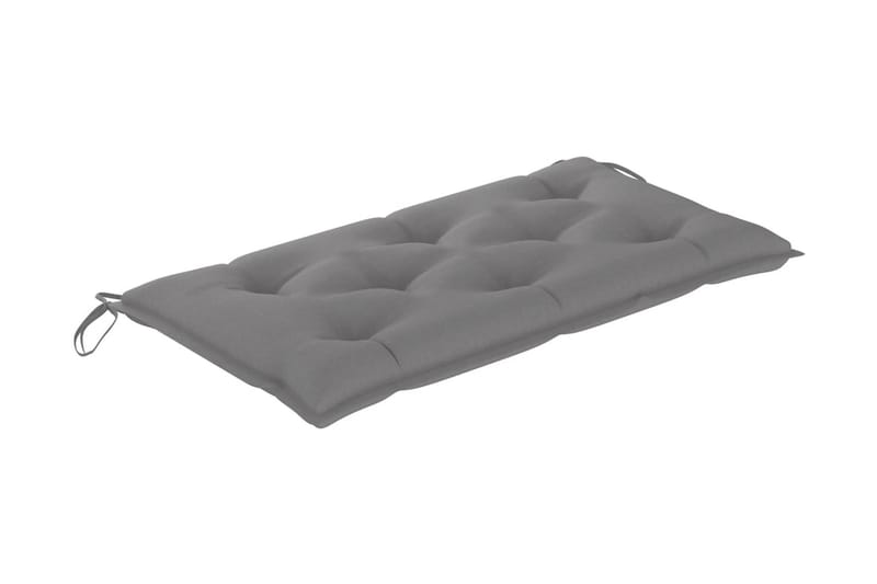 Bänkdyna för trädgården grå 110x50x7 cm tyg - Soffdyna & bänkdyna utemöbler