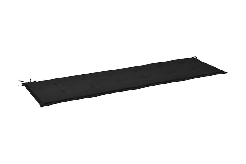 Bänkdyna för trädgården svart 180x50x3 cm - Soffdyna & bänkdyna utemöbler