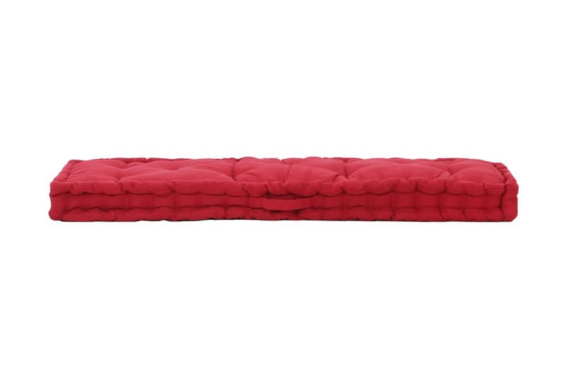 Dyna till pallsoffa bomull 120x40x7 cm vinröd - Röd - Soffdyna & bänkdyna utemöbler