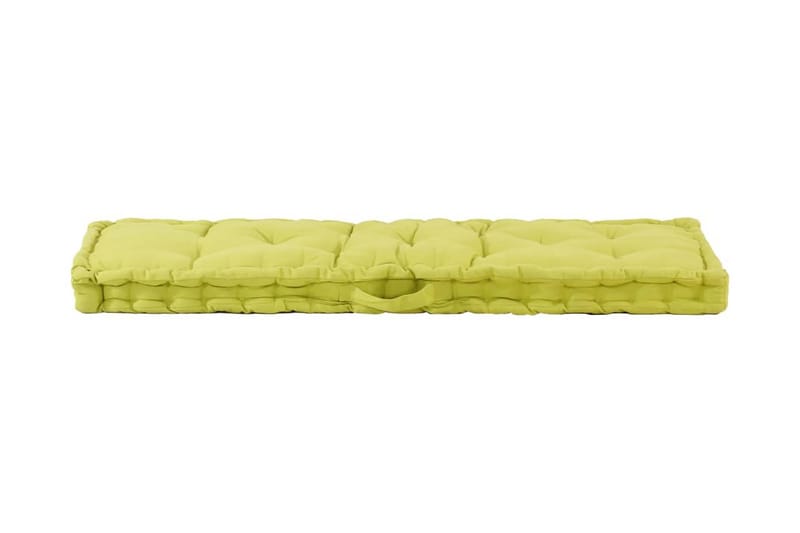 Dyna till pallsoffa bomull 120x40x7 cm grön - Grön - Soffdyna & bänkdyna utemöbler