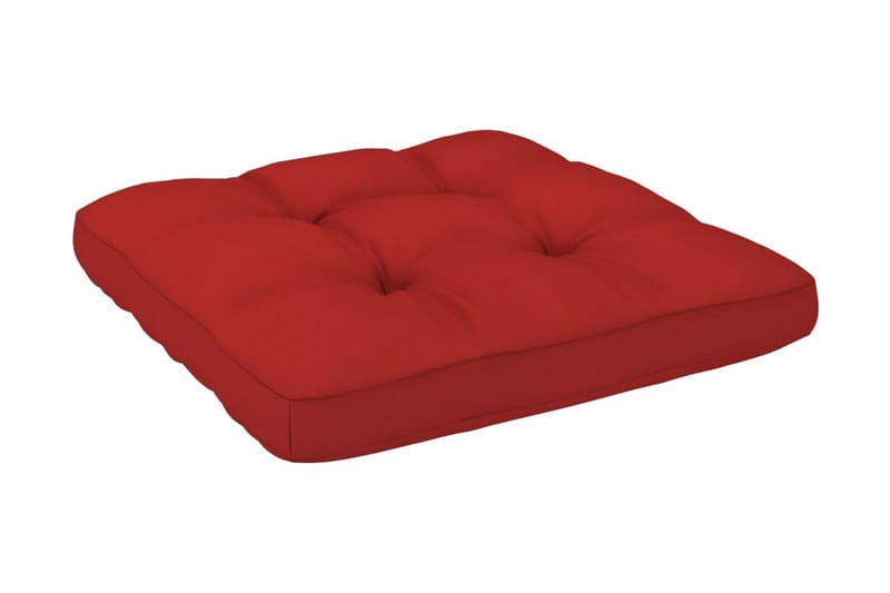 Dyna till pallsoffa röd 80x80x10 cm - Röd - Soffdyna & bänkdyna utemöbler
