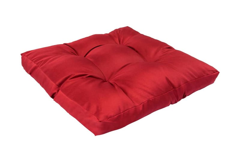 Dyna till pallsoffa röd 58x58x10 cm polyester - Röd - Soffdyna & bänkdyna utemöbler