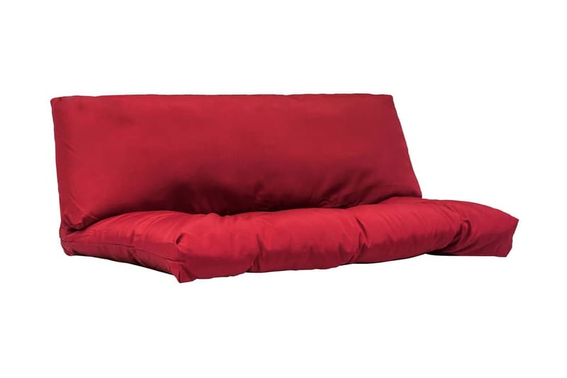 Dynor till pallsoffa 2 st röd polyester - Röd - Soffdyna & bänkdyna utemöbler