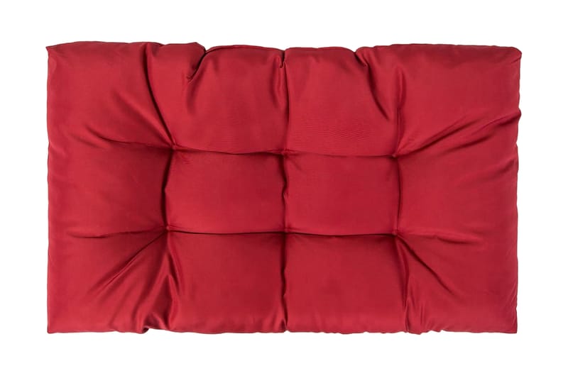 Dynor till pallsoffa 2 st röd polyester - Röd - Soffdyna & bänkdyna utemöbler