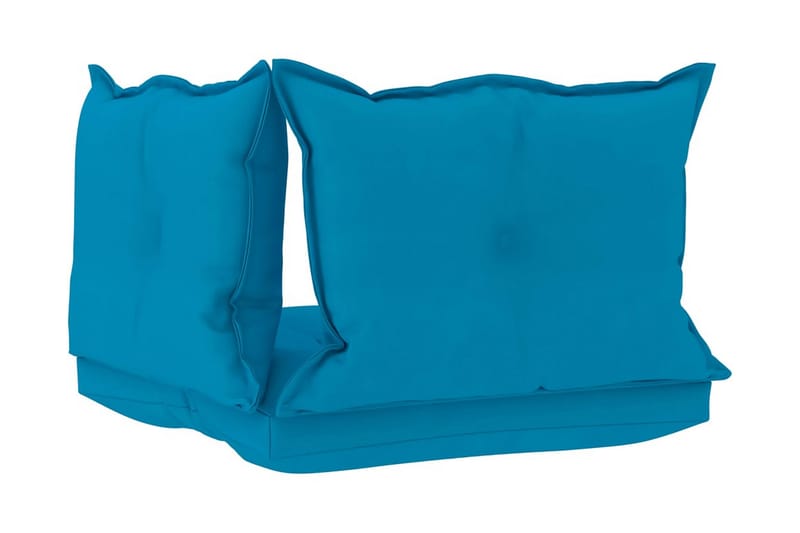 Dynor till pallsoffa 3 st blå tyg - Blå - Soffdyna & bänkdyna utemöbler