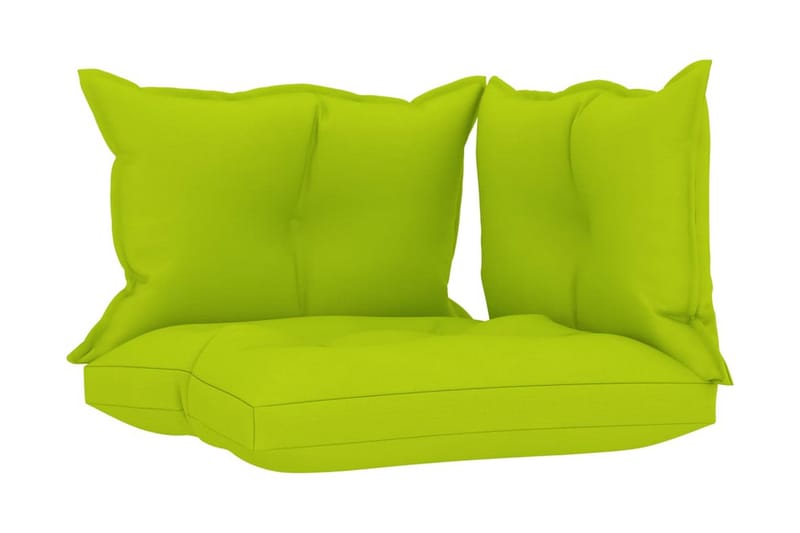 Dynor till pallsoffa 3 st ljusgrön tyg - Grön - Soffdyna & bänkdyna utemöbler