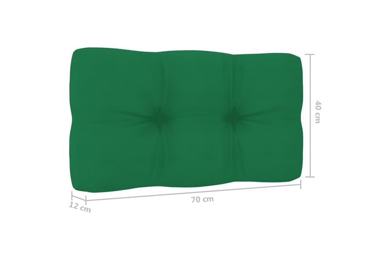 Dynor till pallsoffa 2 st grön - Grön - Soffdyna & bänkdyna utemöbler