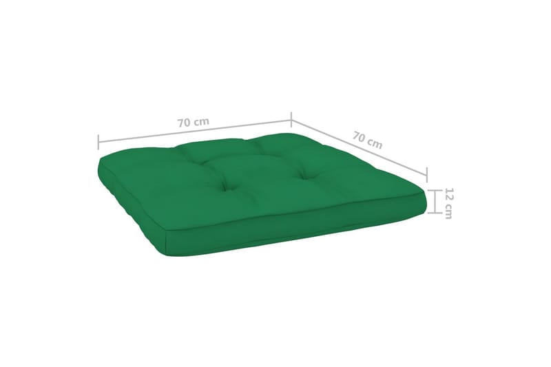 Dynor till pallsoffa 2 st grön - Grön - Soffdyna & bänkdyna utemöbler