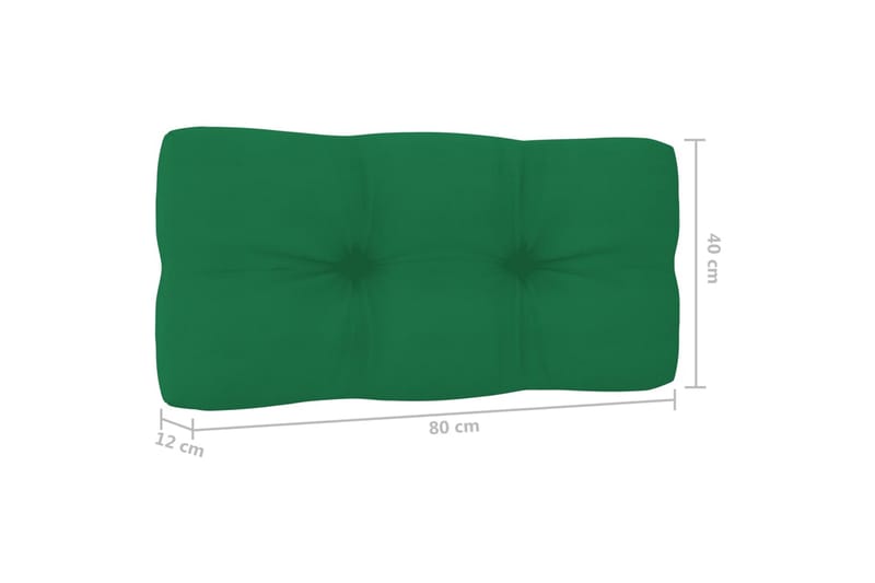 Dynor till pallsoffa 2 st grön - Grön - Soffdyna & bänkdyna utemöbler