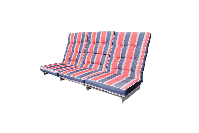 Soffdyna med ryggstöd Excellent Maxi Hög Rygg - Röd och Blå-randig - Utemöbler & utemiljö - Dynor - Positionsdynor