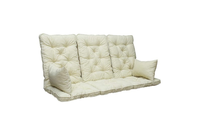Soffdyna med ryggstöd Maxi Hög Rygg med Sidokuddar Beige - Beige - Utemöbler & utemiljö - Dynor - Soffdyna & bänkdyna utemöbler