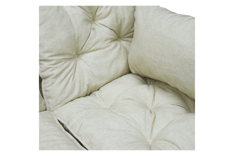 Soffdyna med ryggstöd Maxi Hög Rygg med Sidokuddar Beige - Beige - Utemöbler & utemiljö - Dynor - Soffdyna & bänkdyna utemöbler