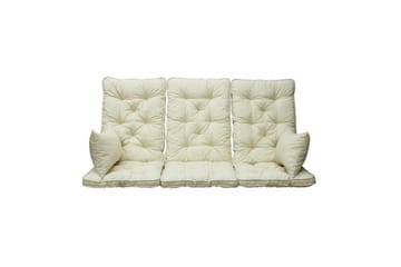 Soffdyna med ryggstöd Maxi Hög Rygg med Sidokuddar Beige - Beige - Utemöbler & utemiljö - Dynor - Soffdyna & bänkdyna utemöbler