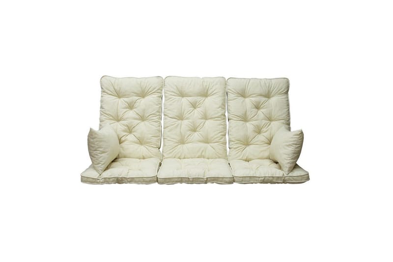Soffdyna med ryggstöd Maxi Hög Rygg med Sidokuddar Beige - Beige - Utemöbler & utemiljö - Dynor - Soffdyna & bänkdyna utemöbler