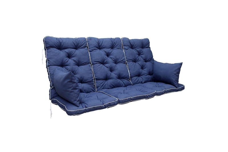 Soffdyna med ryggstöd Maxi Hög Rygg med Sidokuddar Blå, Blå