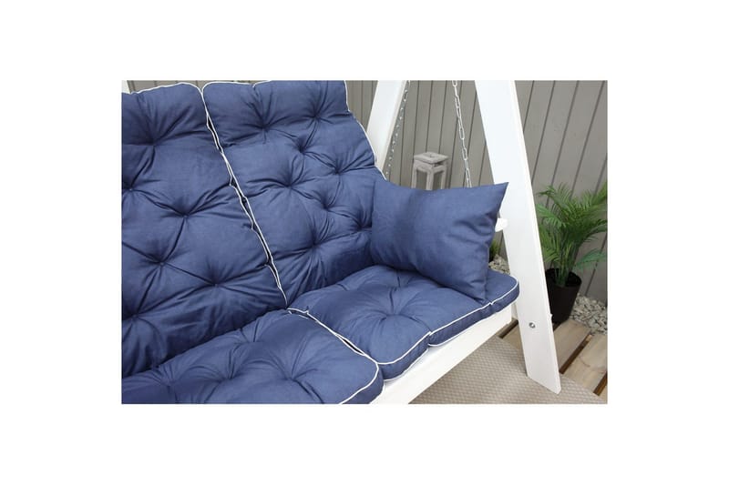 Soffdyna med ryggstöd Maxi Hög Rygg med Sidokuddar Blå - Blå - Utemöbler & utemiljö - Dynor - Hammockdynor