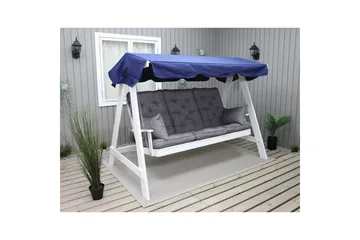 Soffdyna med ryggstöd Maxi Hög Rygg med Sidokuddar - Grå - Utemöbler & utemiljö - Dynor - Kompletta dynset