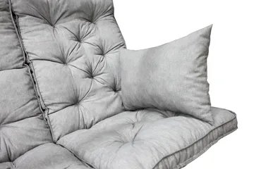 Soffdyna med ryggstöd Maxi Hög Rygg med Sidokuddar - Grå - Utemöbler & utemiljö - Dynor - Kompletta dynset