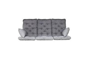 Soffdyna med ryggstöd Maxi Hög Rygg med Sidokuddar - Grå - Utemöbler & utemiljö - Dynor - Kompletta dynset