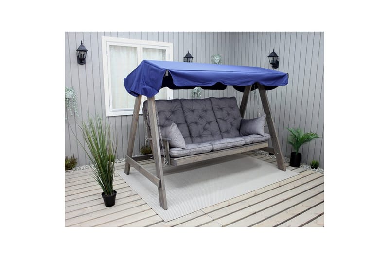 Soffdyna med ryggstöd Maxi Hög Rygg med Sidokuddar - Grå - Utemöbler & utemiljö - Dynor - Hammockdynor